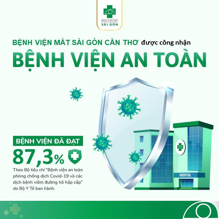 Các bệnh viện thuộc hệ thống Mắt Sài Gòn đạt chuẩn “Bệnh viện an toàn” trong phòng, chống dịch Covid 19